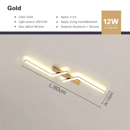 Modern LED Line Ceiling Lamp