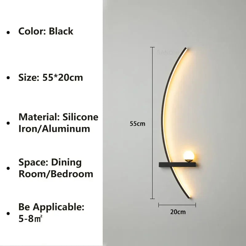 Nordic Stripe LED Wall Lamp