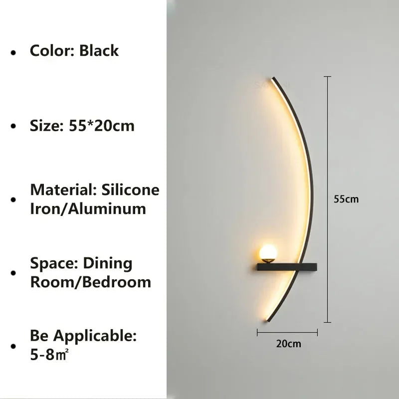 Nordic Stripe LED Wall Lamp